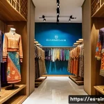 싱가포르 로컬 브랜드 쇼핑 - A contemporary fashion boutique interior in Singapore showcasing multicultural clothing designs by O...
