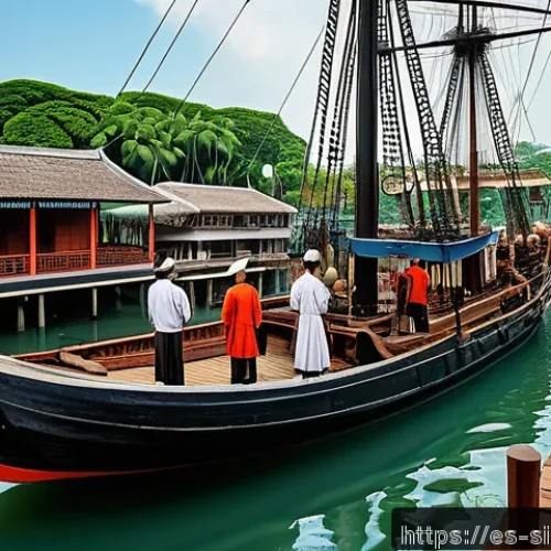 스탬포드 래플스 유산 - A detailed historical scene of Stamford Raffles negotiating with local Malay chiefs in early 19th ce...